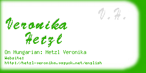 veronika hetzl business card